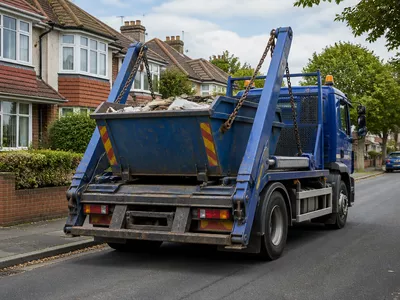 Collected skip ready for responsible disposal from Hampton