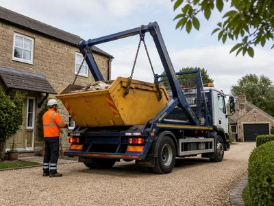 Skip being collected from a Stilton property