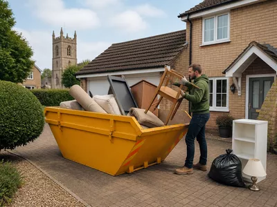 Home clearout skip in Whittlesey